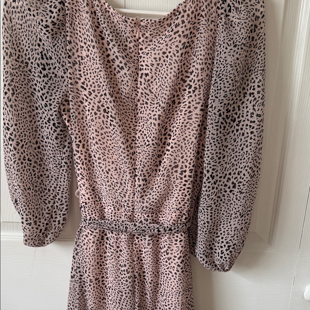 DKNY Pink Long Sleeve Wrap Dress - Picture 6 of 7